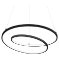 Ideal Lux - Lámpara LED colgante OZ LED/52W/230V diá. 80 cm CRI 90 negro